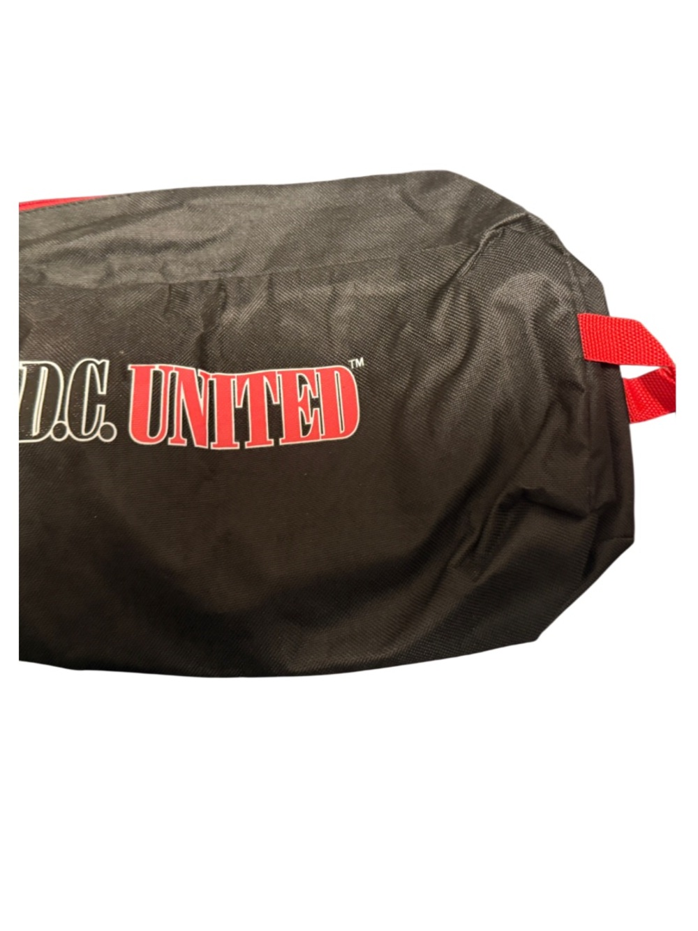 black D.C. United gear bag